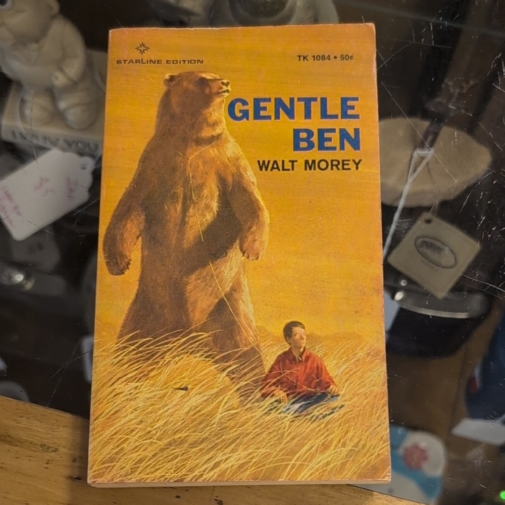 Scholastic 'Gentle Ben' Book with Orange and Brown Cover